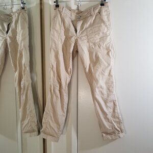 HEI by Anthropologie beige pinstripe pants, size 27
